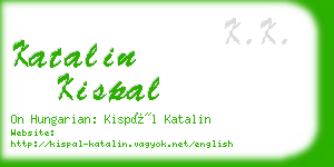 katalin kispal business card